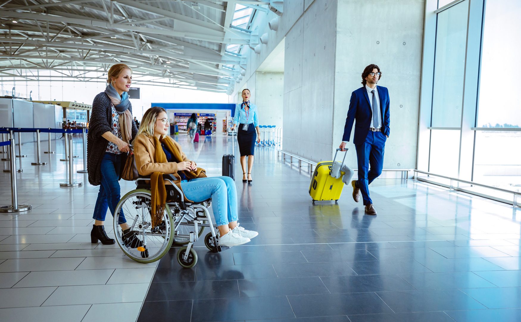 passengers at ticketing