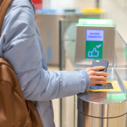 Boarding pass phone passenger