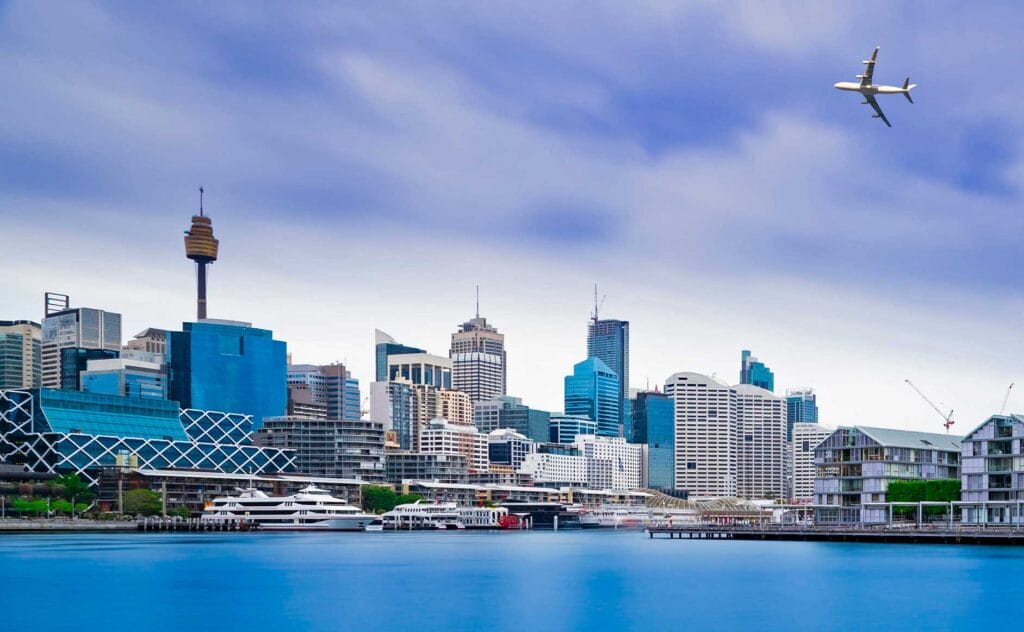 Sydney skyline representing government intersection with aiprorts
